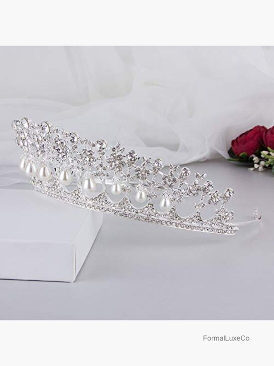 Sparkly Crystal Tiara Wedding Crown Headband Bridal Hair Accessory main image 4